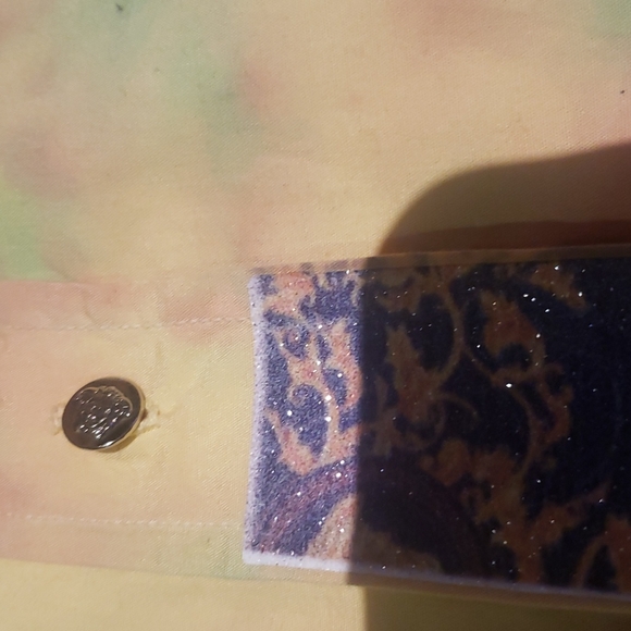 Vintage Tie Dye Printed Versace Button Up Shirt Reworked - Picture 3 of 12